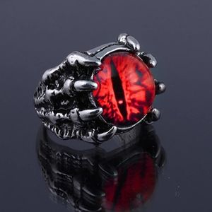 Red Dragon Eye , being held by a claw Dungeons & Dragons Evil Eye Ring